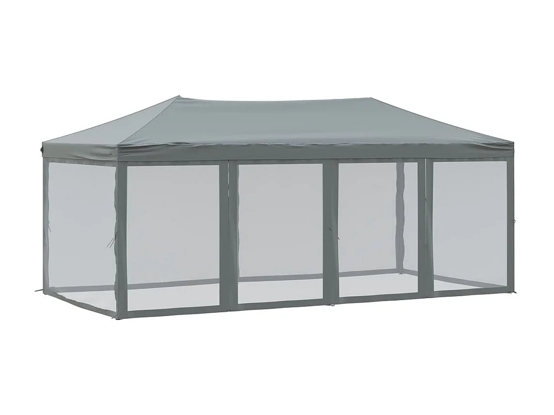 Carpa de recepción plegable con paredes Antracita 3x6 m