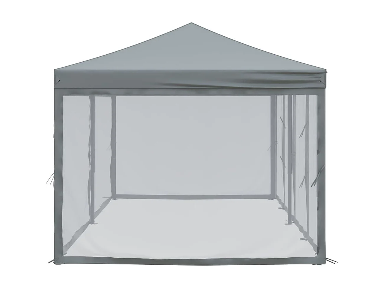 Carpa de recepción plegable con paredes Antracita 3x6 m