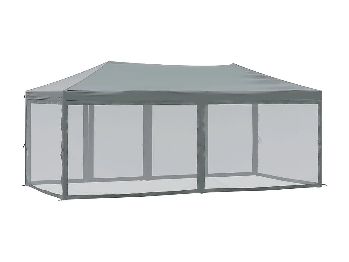 Carpa de recepción plegable con paredes Antracita 3x6 m