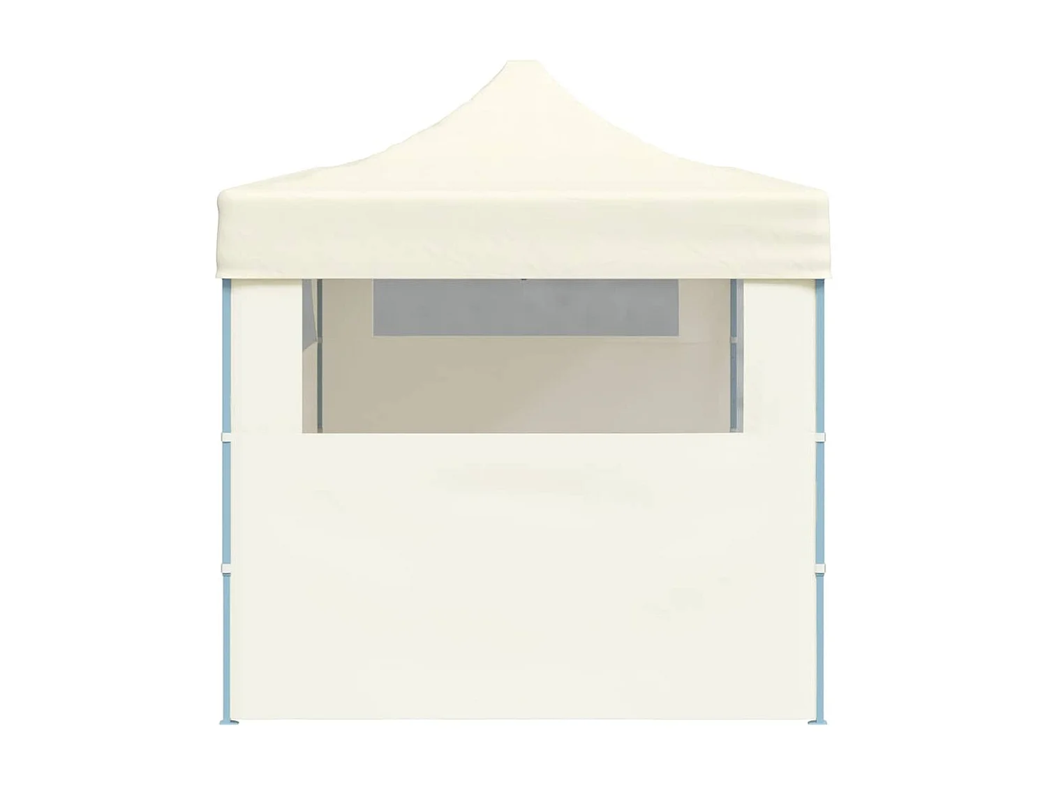 Carpa de recepción plegable color crema de 3 x 6 m