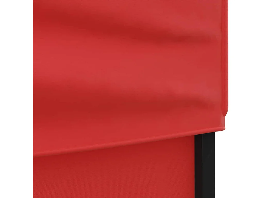 Tenda pieghevole per ricevimenti con pareti Rossa 3x6 m