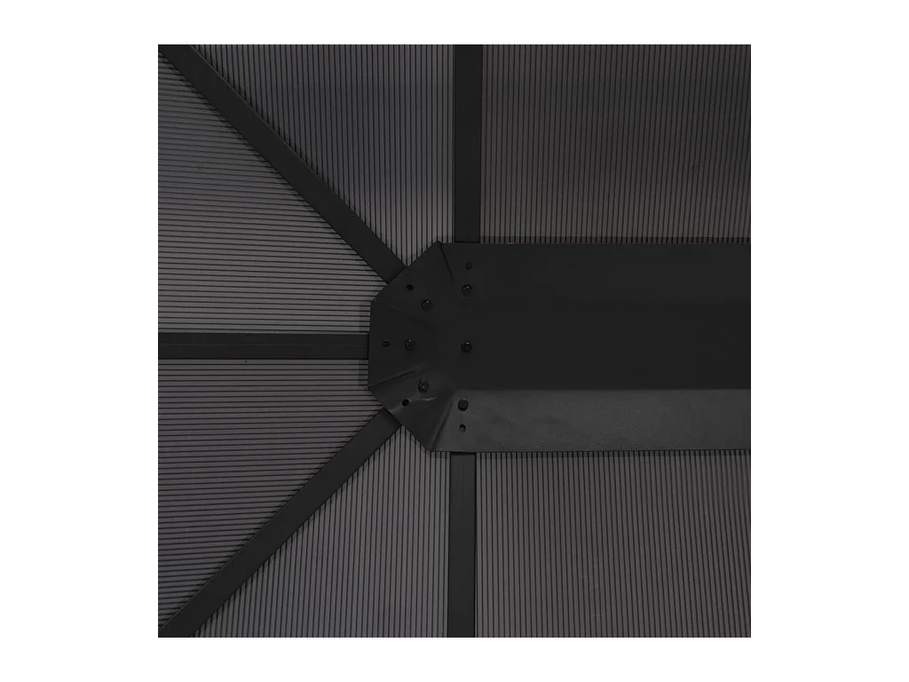 Gazebo con cortina Aluminio 4x3x2,6 m Negro