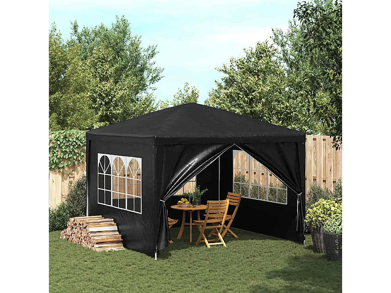 Carpa de recepción antracita de 3 x 3 m