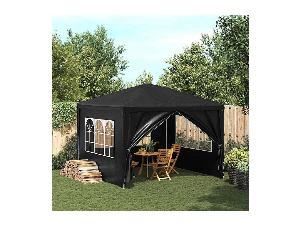 Carpa de recepción antracita de 3 x 3 m