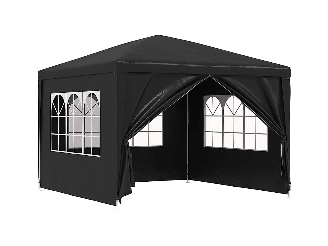 Carpa de recepción antracita de 3 x 3 m