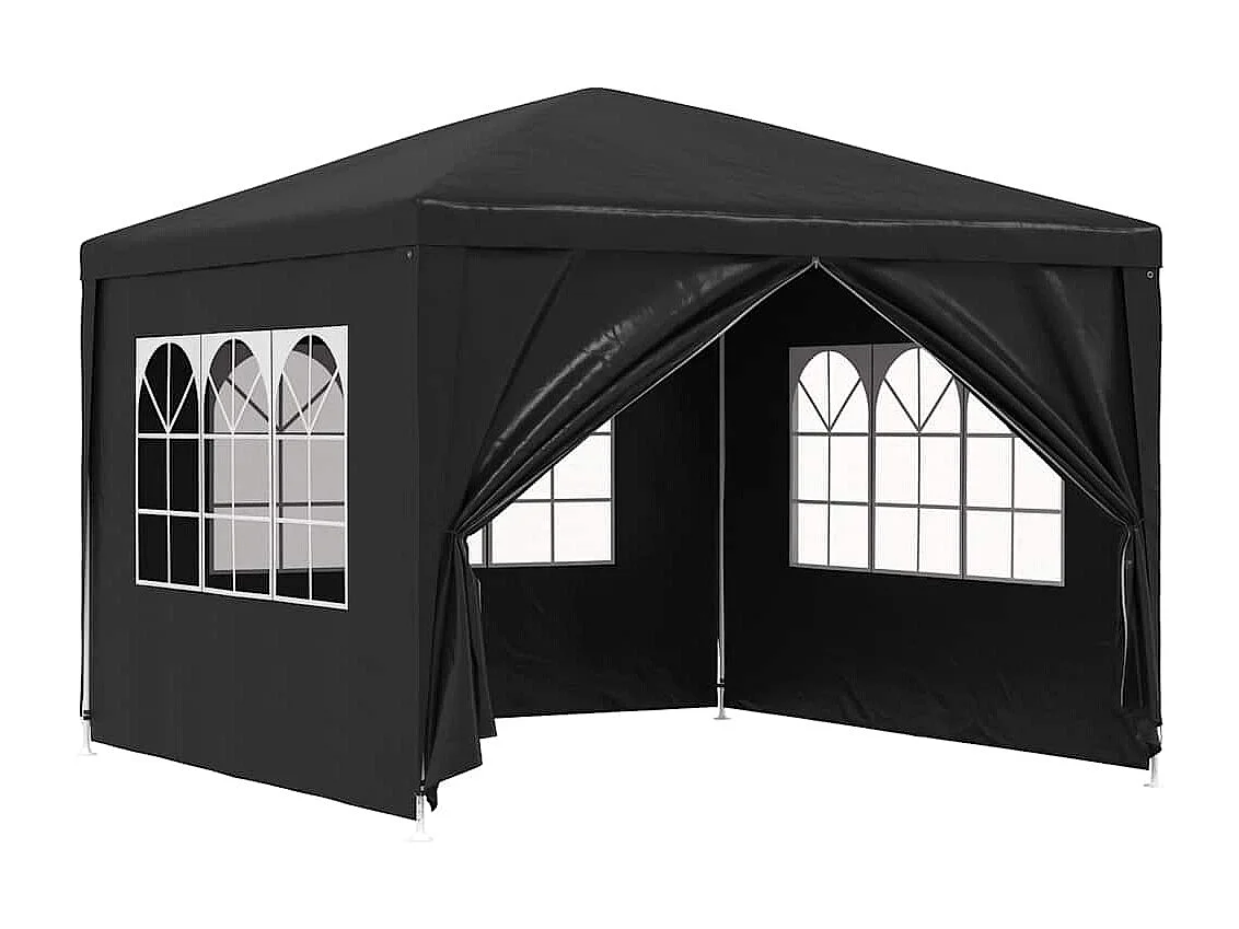 Carpa de recepción antracita de 3 x 3 m