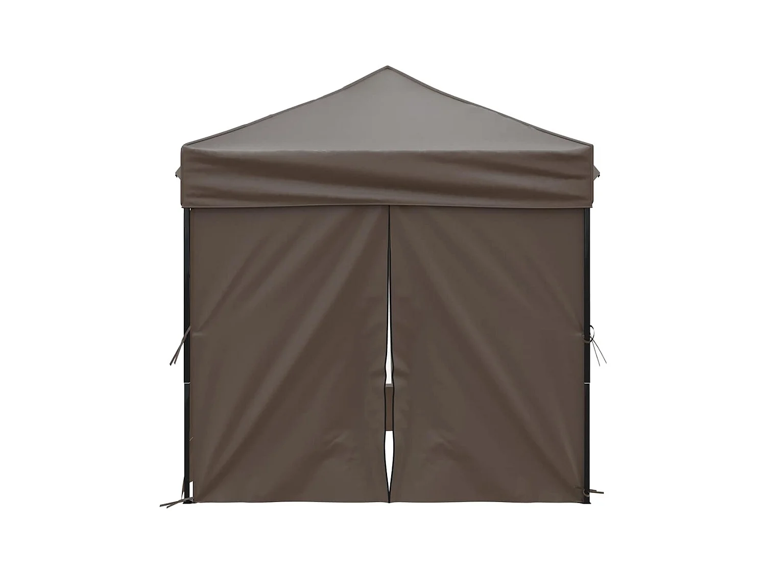 Carpa de recepción plegable con paredes Taupe 2x2 m