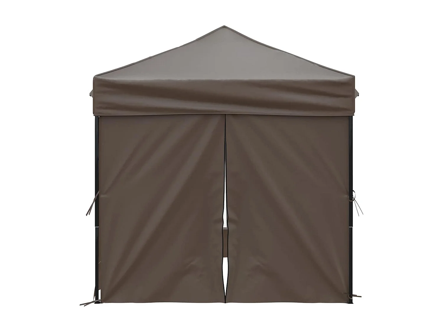 Tenda pieghevole per ricevimenti con pareti Taupe 2x2 m