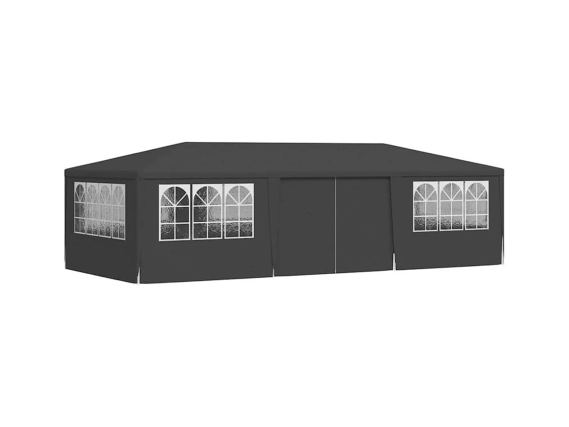 Carpa de recepción y paredes laterales 4x9 m Antracita 90 g/m²