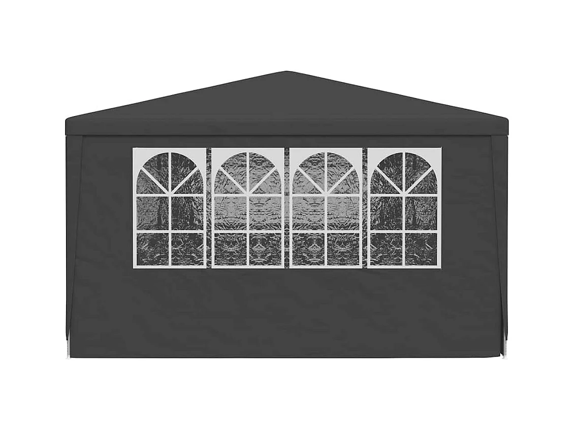 Carpa de recepción y paredes laterales 4x9 m Antracita 90 g/m²