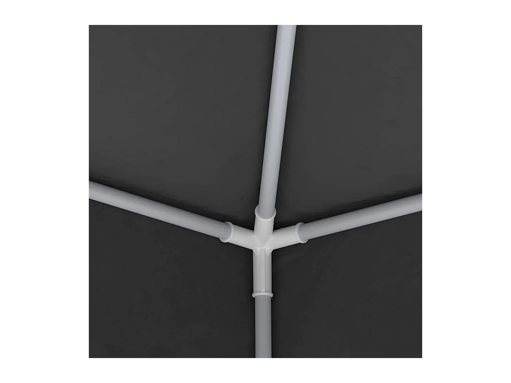 Carpa de recepción y paredes laterales 4x9 m Antracita 90 g/m²