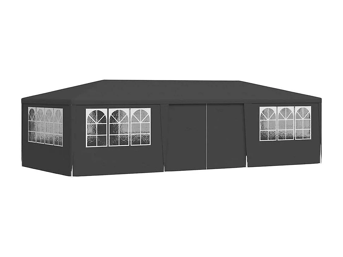 Carpa de recepción y paredes laterales 4x9 m Antracita 90 g/m²