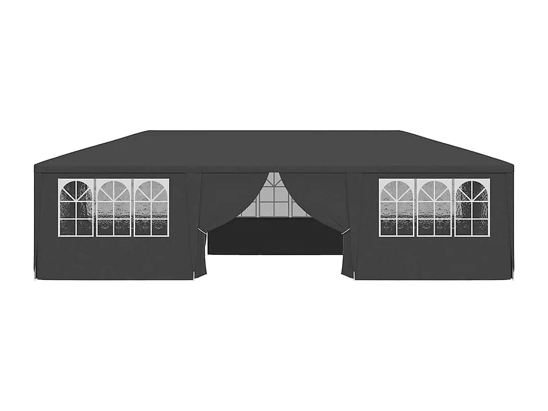 Carpa de recepción y paredes laterales 4x9 m Antracita 90 g/m²