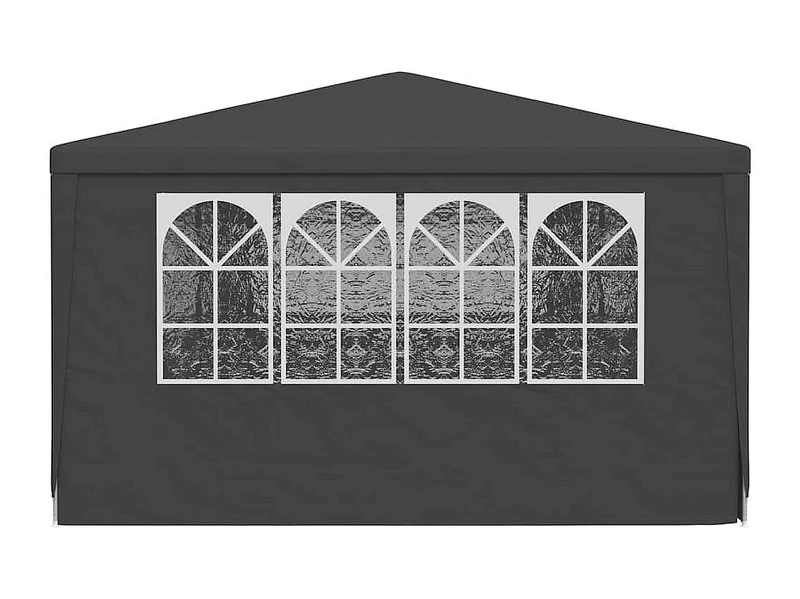 Carpa de recepción y paredes laterales 4x9 m Antracita 90 g/m²