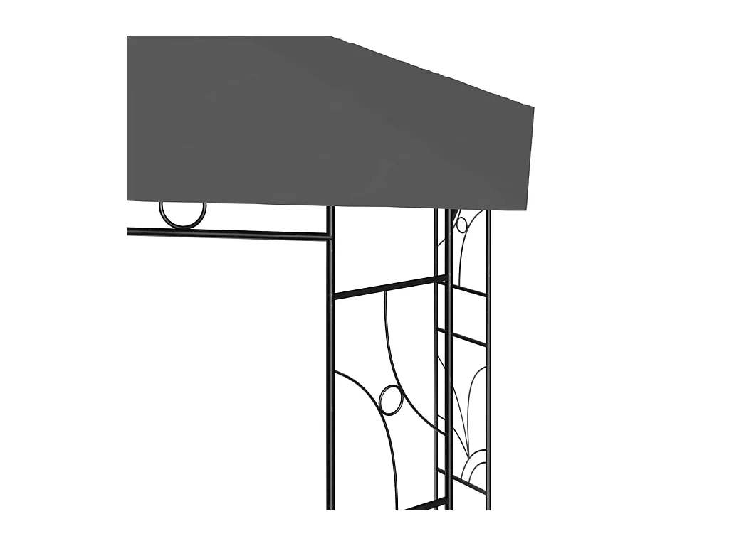 Belvedere 4x3x2,7 m Antracita 160 g/m²