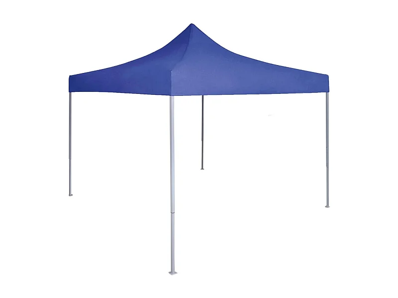 Carpa de recepción plegable 2x2 m acero azul