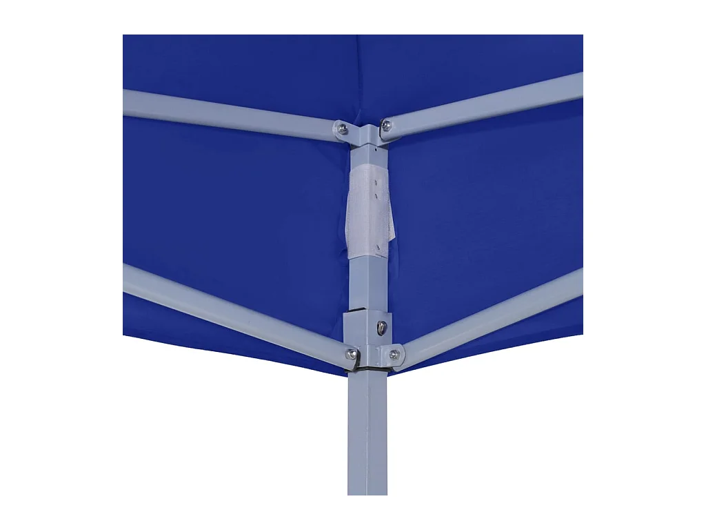 Carpa de recepción plegable 2x2 m acero azul