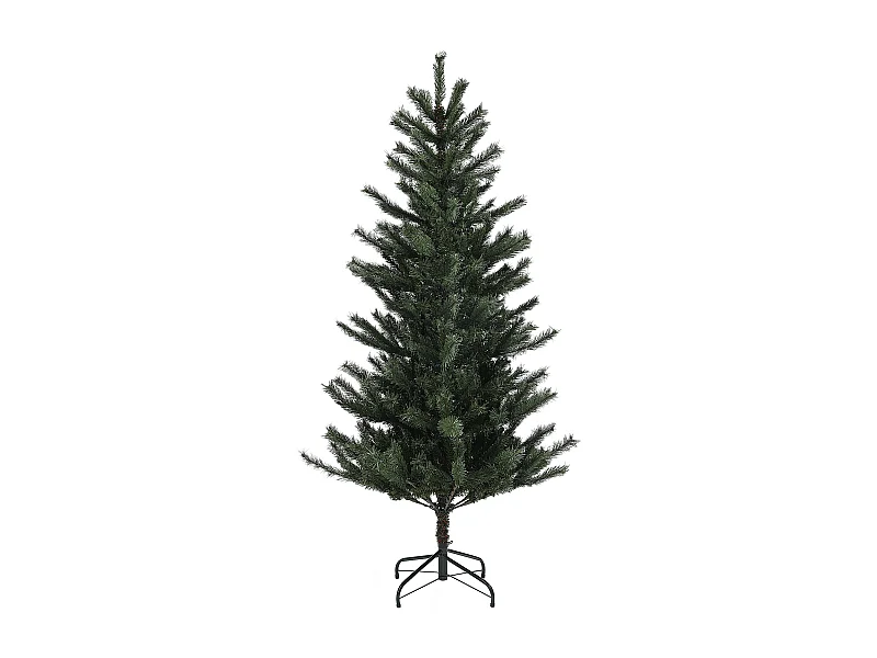 Sapin de Noël artificiel 180 cm, avec pieds en métal, branches ignifugées, vert (Ø100 x 180 cm)