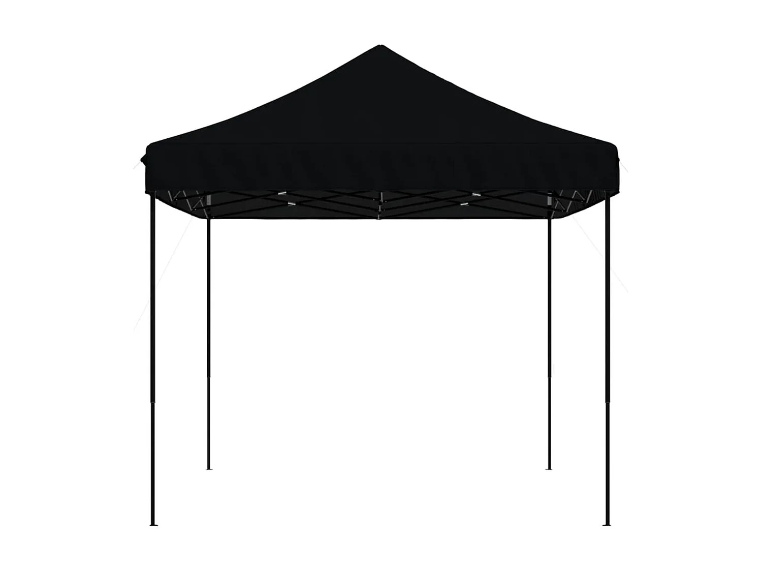 Carpa de recepción plegable negra 410x279x315 cm