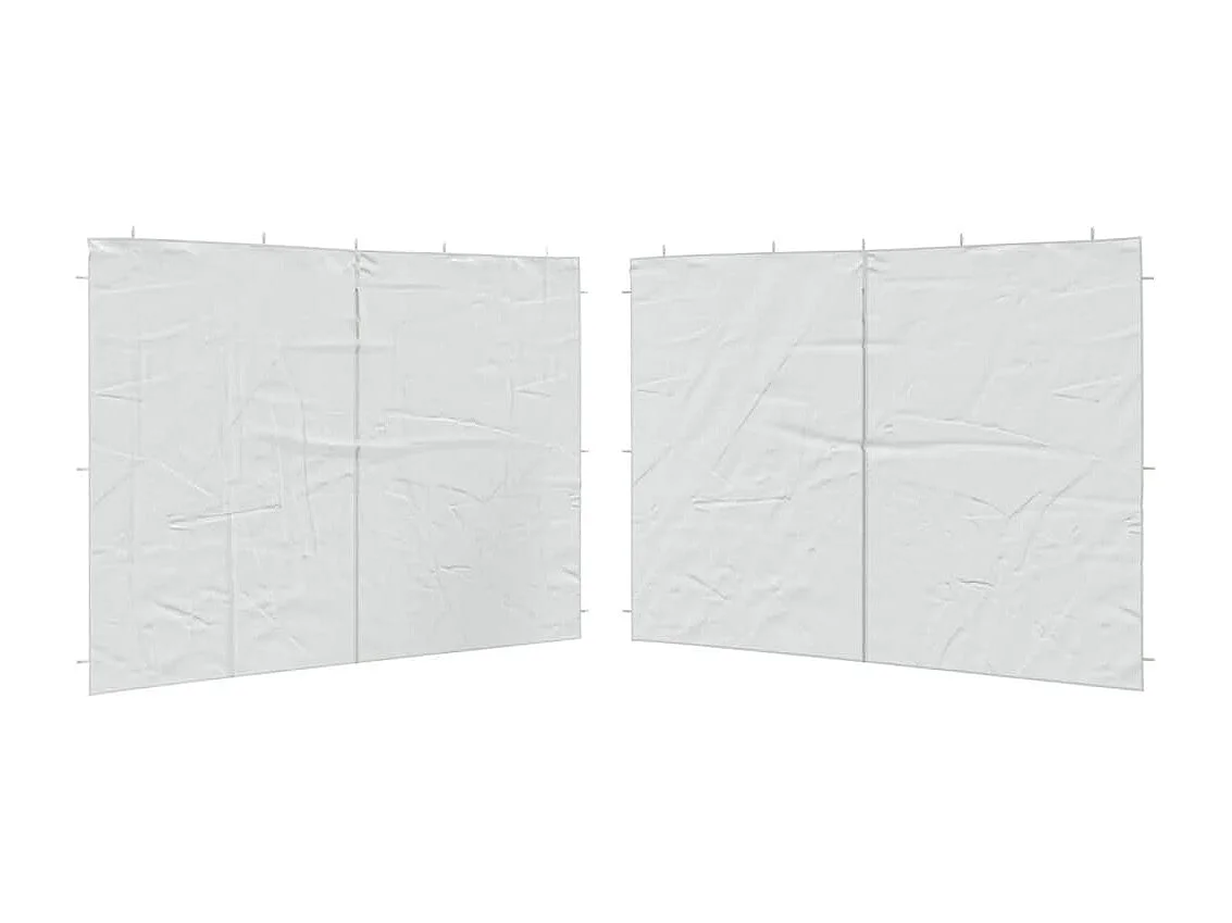 piezas de paredes para carpas de fiesta y cremallera de PE blanca