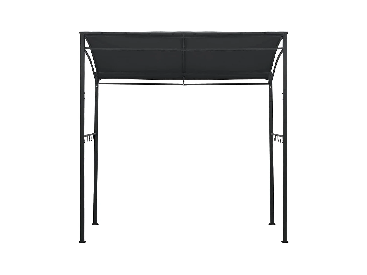 Cenador para barbacoa 215x150x220 cm Acero Antracita