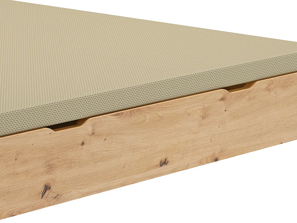 Sommier coffre 140 x 190 cm - Naturel clair - VEONA de YSMÉE