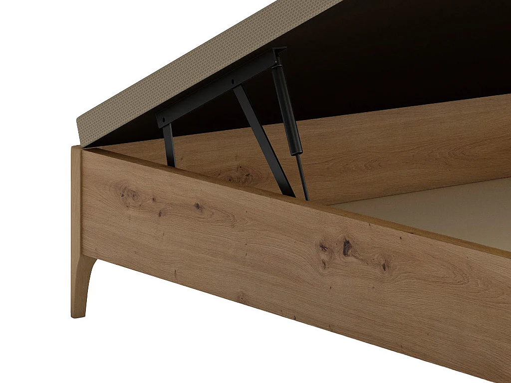 Sommier coffre 160 x 200 cm - Naturel clair - VEONA de YSMÉE