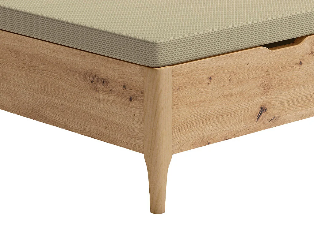 Sommier coffre 160 x 200 cm - Naturel clair - VEONA de YSMÉE