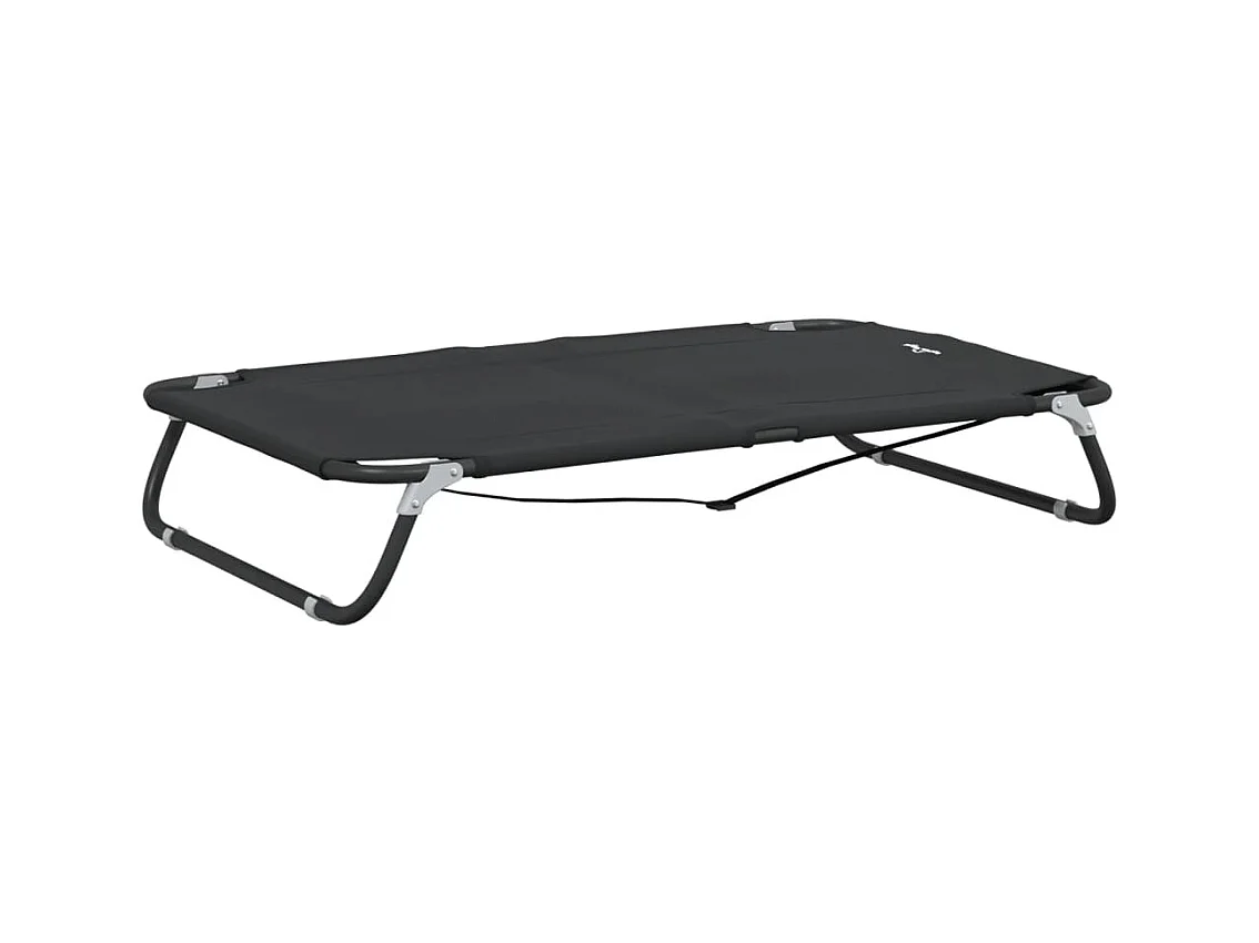 Éliane-Marie-Thérèse  Cama para perros plegable tela oxford y acero gris antracita