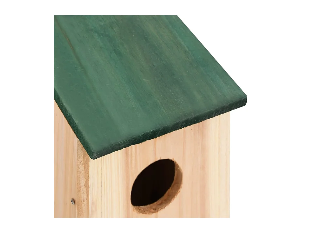 Garden Furniture -  Nichoirs 10 pcs Bois de sapin massif 12x12x22 cm