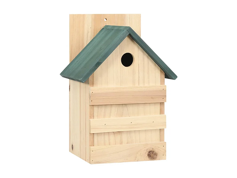 Garden Furniture -  Casa para pájaros 4 unidades madera de abeto 23x19x33 cm