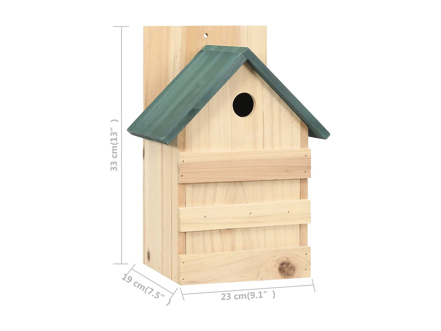 Garden Furniture -  Nichoirs 4 pcs 23x19x33 cm Bois de sapin