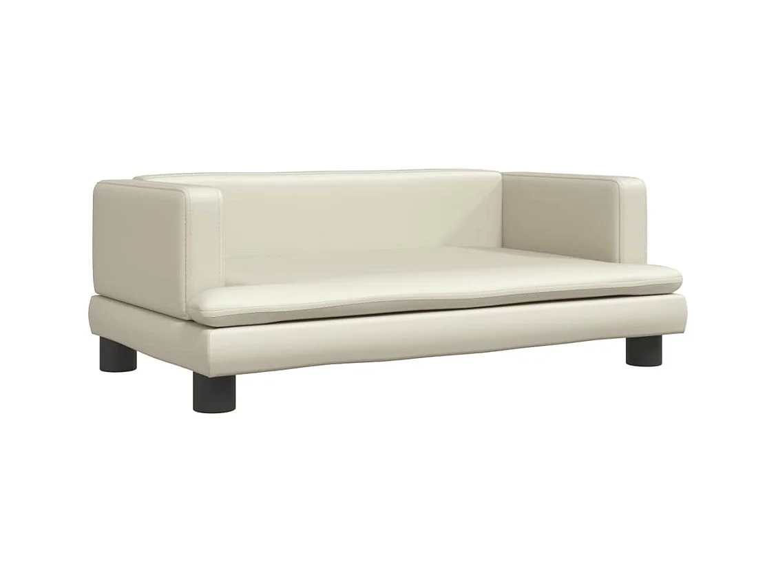 Asdee  Lit pour cen crème 80x45x30 cm similicuir