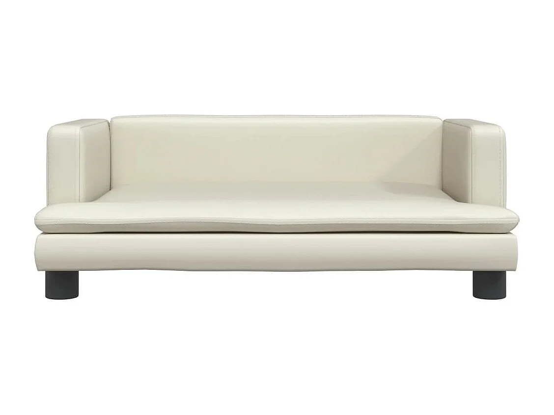 Asdee  Lit pour cen crème 80x45x30 cm similicuir