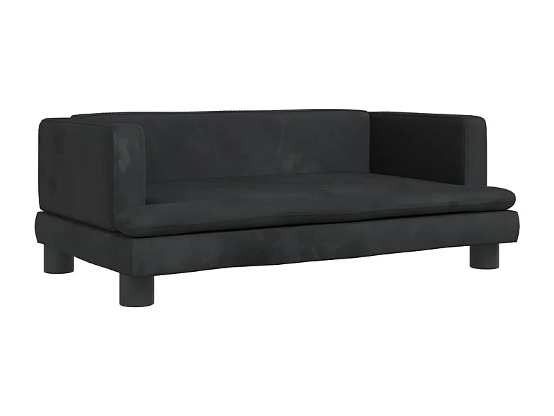 Asdee  Lit pour cen noir 80x45x30 cm velours