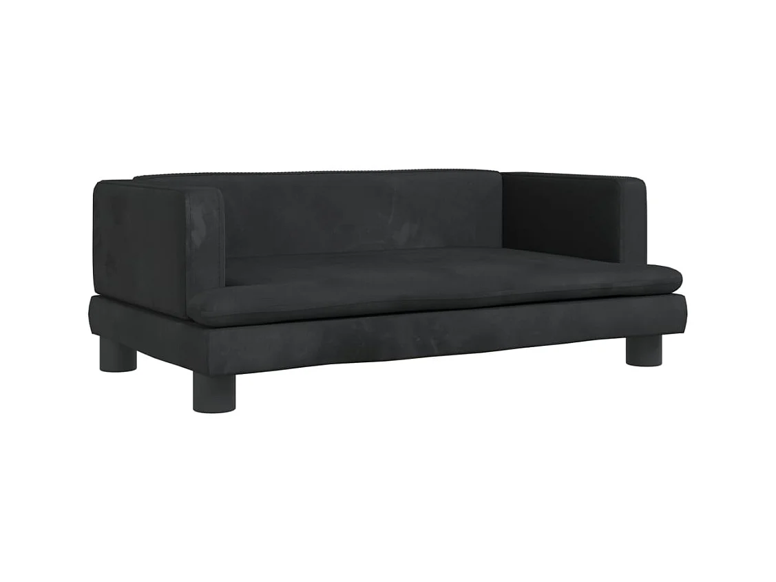 Asdee  Lit pour cen noir 80x45x30 cm velours