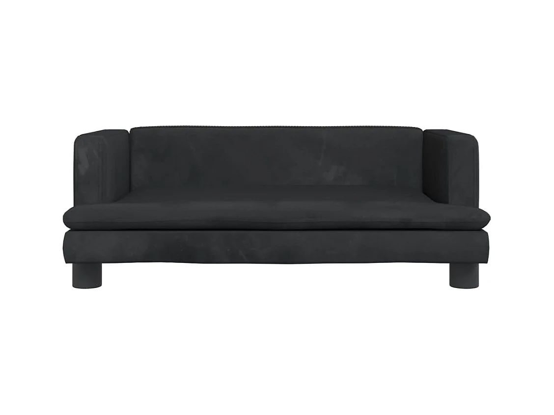 Asdee  Lit pour cen noir 80x45x30 cm velours