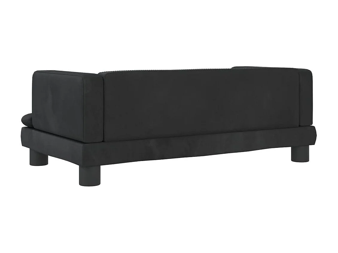 Asdee  Lit pour cen noir 80x45x30 cm velours