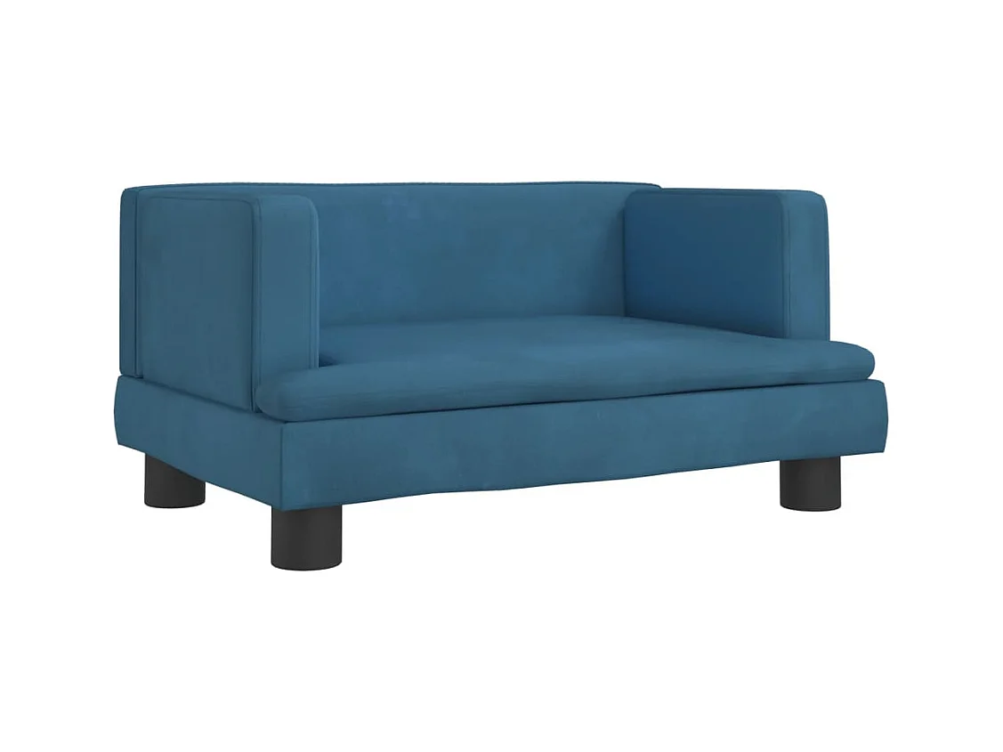 Asdee  Hondenmand 60x40x30 cm fluweel blauw