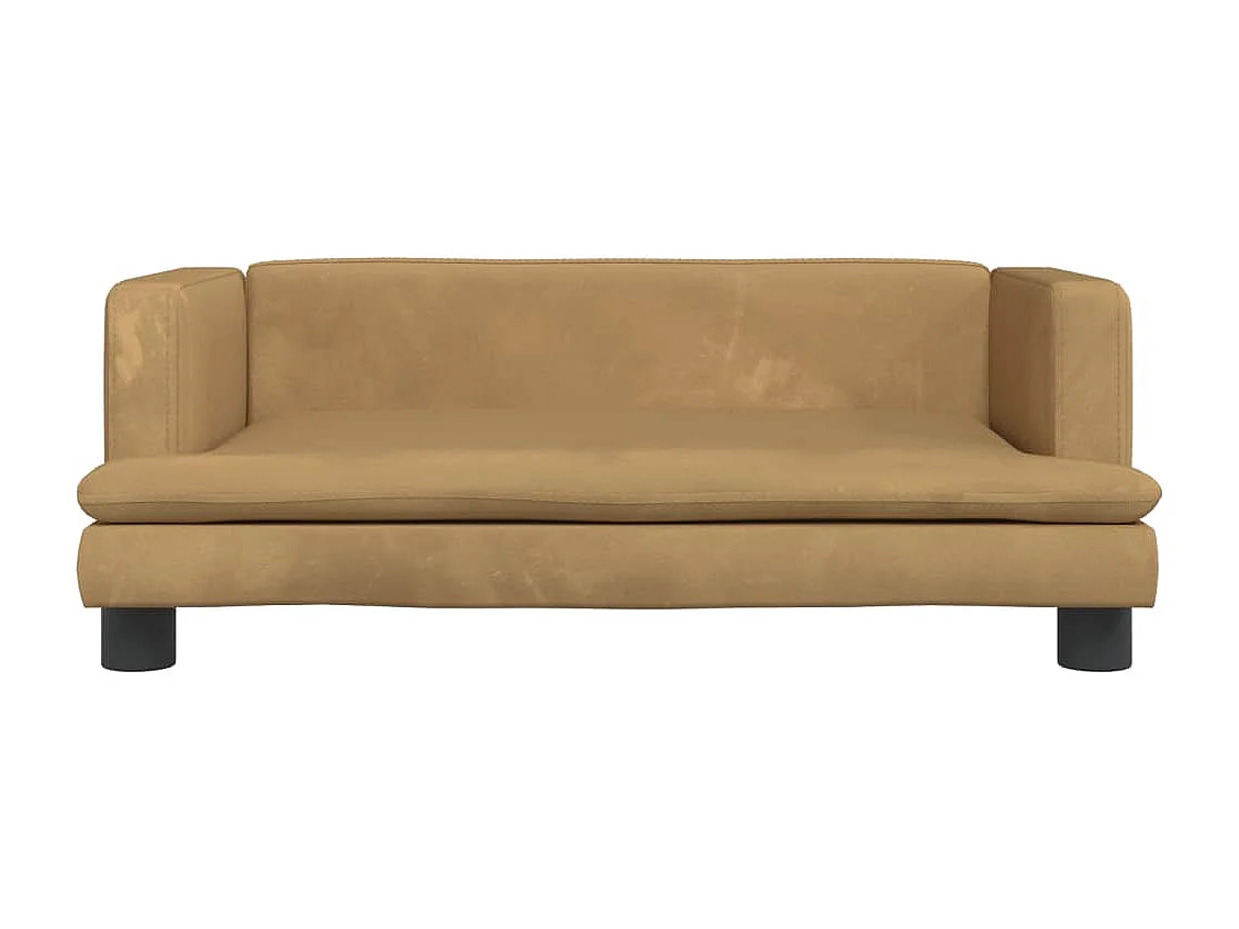 Asdee  Lit pour cen marron 80x45x30 cm velours