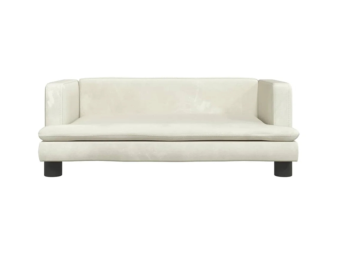 Asdee  Lit pour cen crème 80x45x30 cm velours