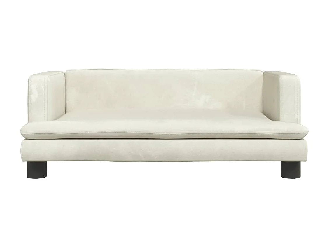 Asdee  Lit pour cen crème 80x45x30 cm velours