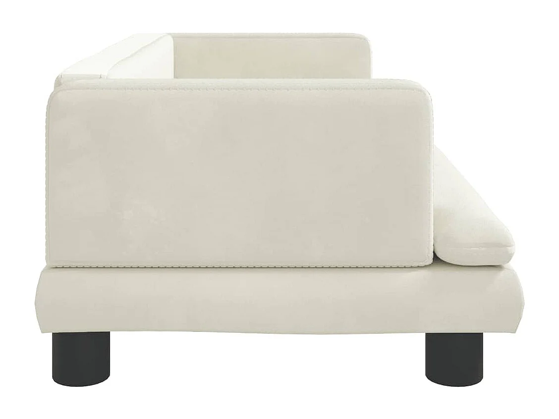 Asdee  Lit pour cen crème 80x45x30 cm velours