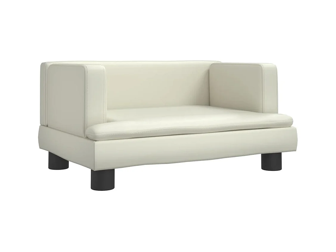 Asdee  Lit pour cen crème 60x40x30 cm similicuir