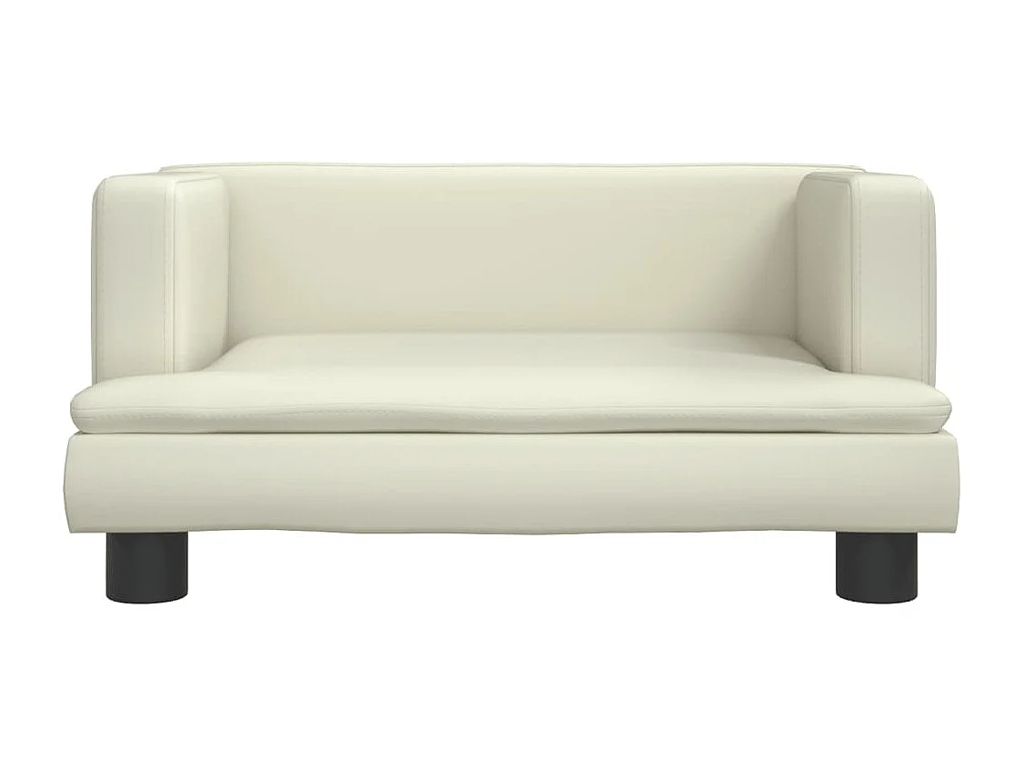 Asdee  Lit pour cen crème 60x40x30 cm similicuir