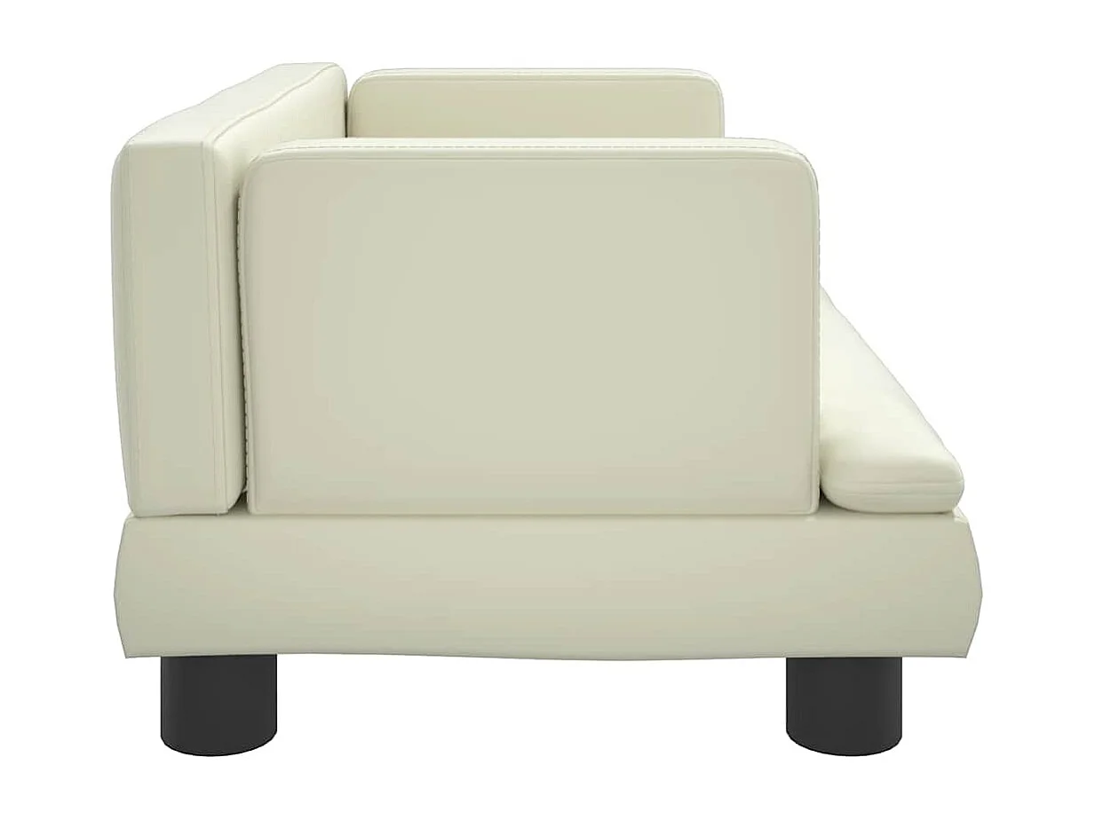 Asdee  Lit pour cen crème 60x40x30 cm similicuir