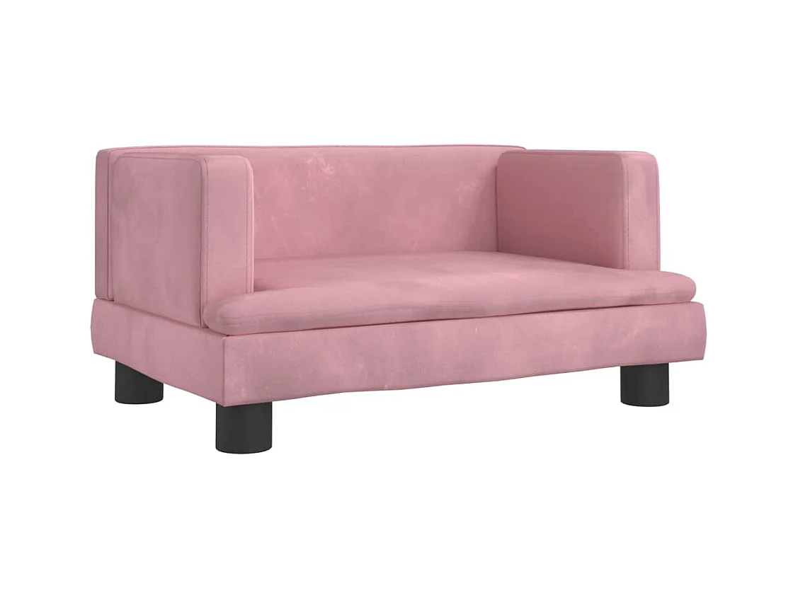 Asdee  Lit pour cen rose 60x40x30 cm velours