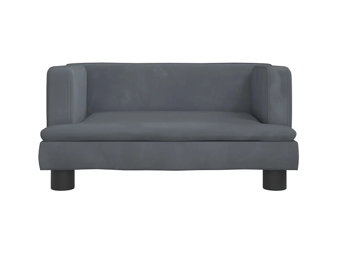 Asdee  Lit pour cen gris foncé 60x40x30 cm velours