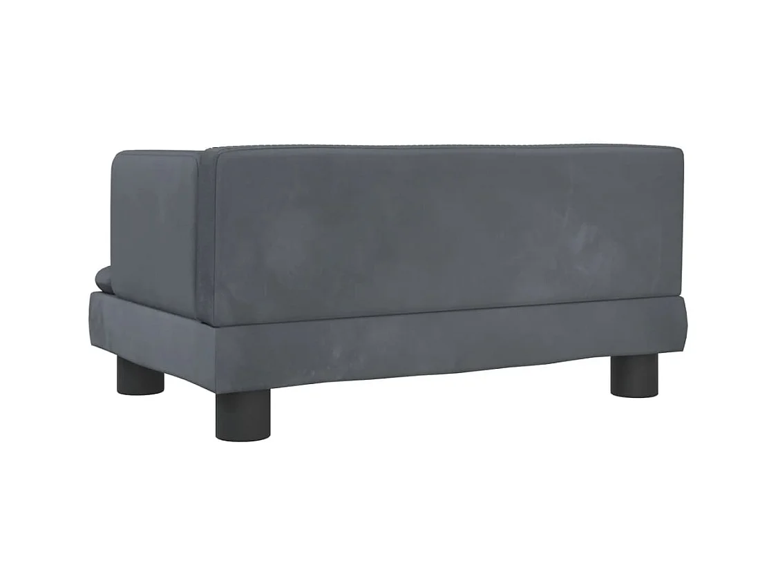 Asdee  Lit pour cen gris foncé 60x40x30 cm velours