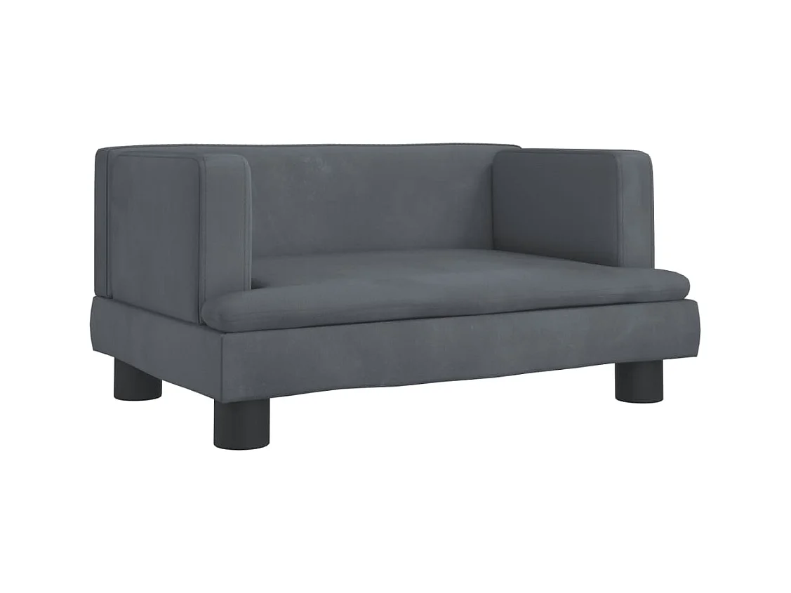 Asdee  Hondenmand 60x40x30 cm fluweel donkergrijs
